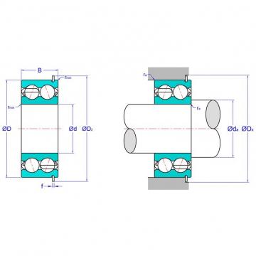 Double Row Angular Contact Ball Bearing 5206ANRC3